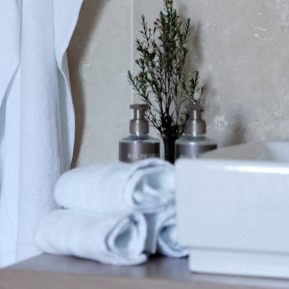Gezichtshanddoek - Set van 4 stuks | White Cotton | Bath Collection | Ilse Jacobsen