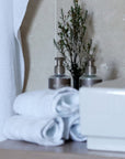 Gezichtshanddoek - Set van 4 stuks | White Cotton | Bath Collection | Ilse Jacobsen