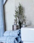 Gezichtshanddoek - Set van 4 stuks | Powder Blue Stripes | Bath Collection | Ilse Jacobsen