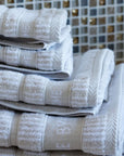 Badhanddoek | Sand Beige Stripes | Bath Collection | Ilse Jacobsen