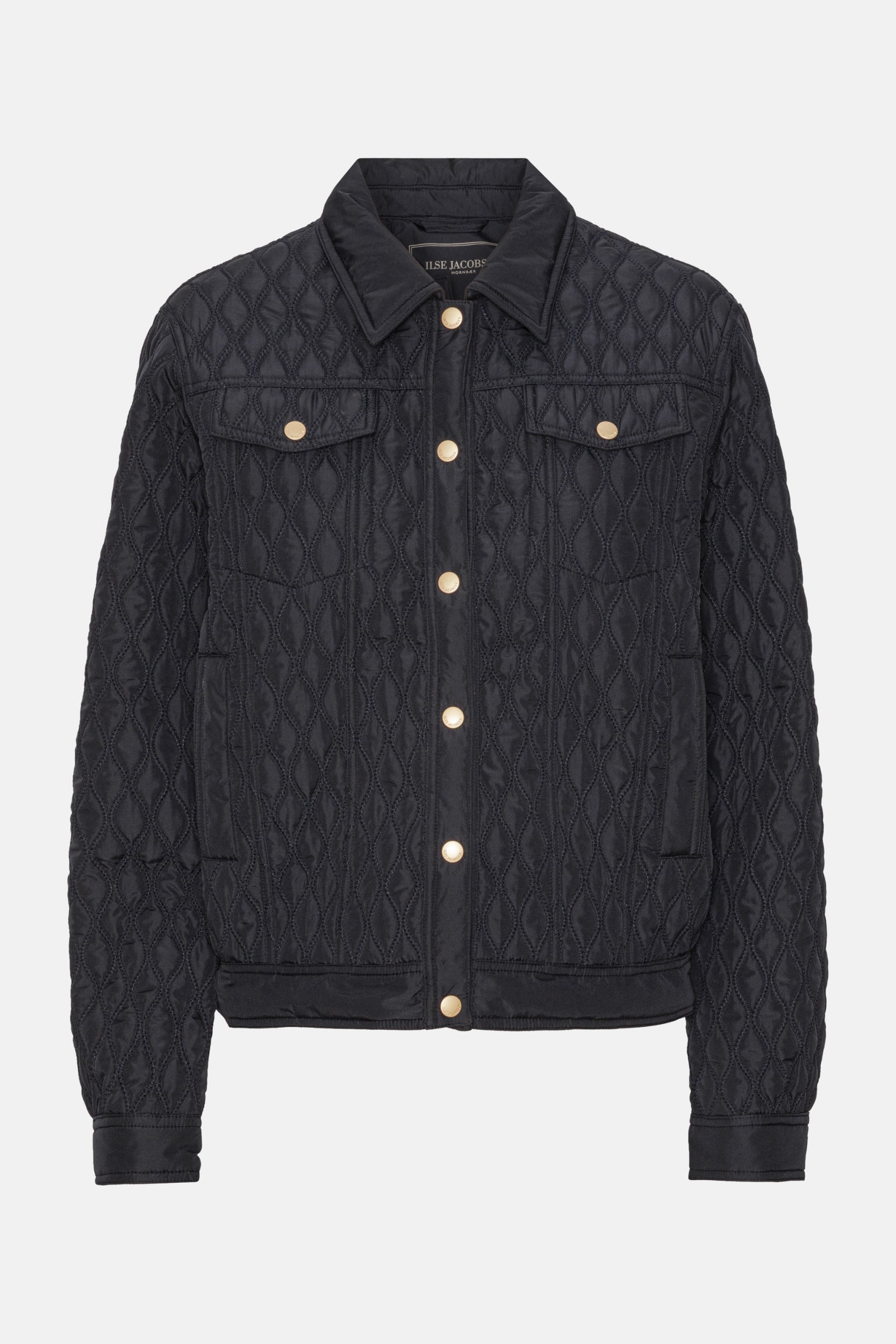 Gewatteerde Jas ALLY03 | Dark Indigo | Jacket | Ilse Jacobsen