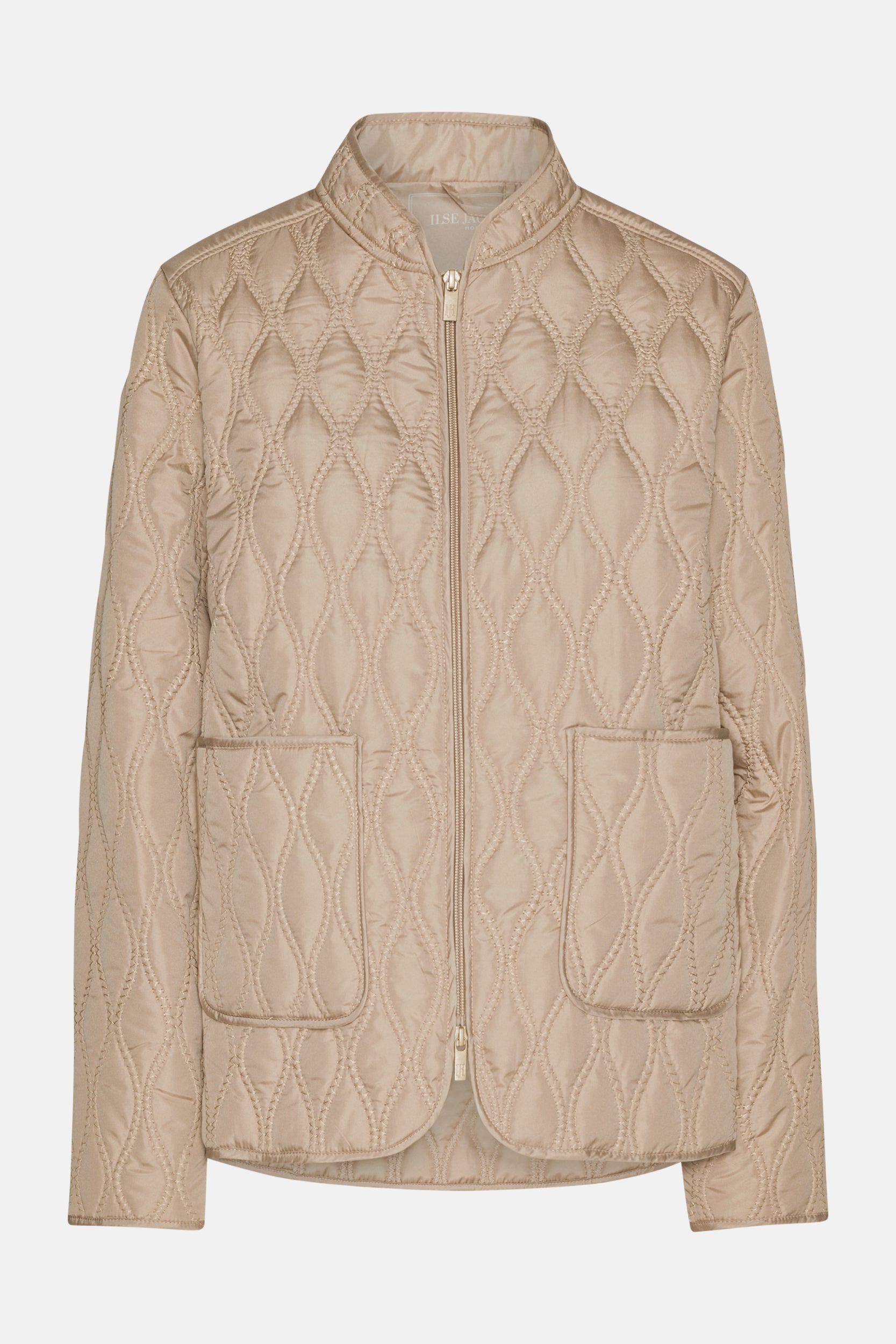 Korte Gewatteerde Jas AROS06 | Wheat | Jacket | Ilse Jacobsen