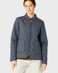 Korte Gewatteerde Jas AROS06 | Ombre Blue | Jacket | Ilse Jacobsen