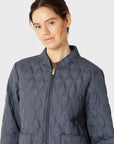 Korte Gewatteerde Jas AROS06 | Ombre Blue | Jacket | Ilse Jacobsen