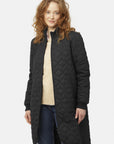 Gewatteerde jas ART06 | Black | Coat | Ilse Jacobsen