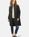 Gewatteerde jas ART06 | Black | Coat | Ilse Jacobsen