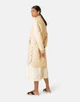 Gewatteerde jas ART06 | Beige | Coat | Ilse Jacobsen