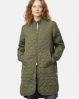 Gewatteerde jas ART06 | Army | Coat | Ilse Jacobsen