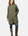 Gewatteerde jas ART06 | Army | Coat | Ilse Jacobsen