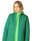 Gewatteerde Jas ART06 - 439 Sea Plant | Sea Plant | Coat | Ilse Jacobsen