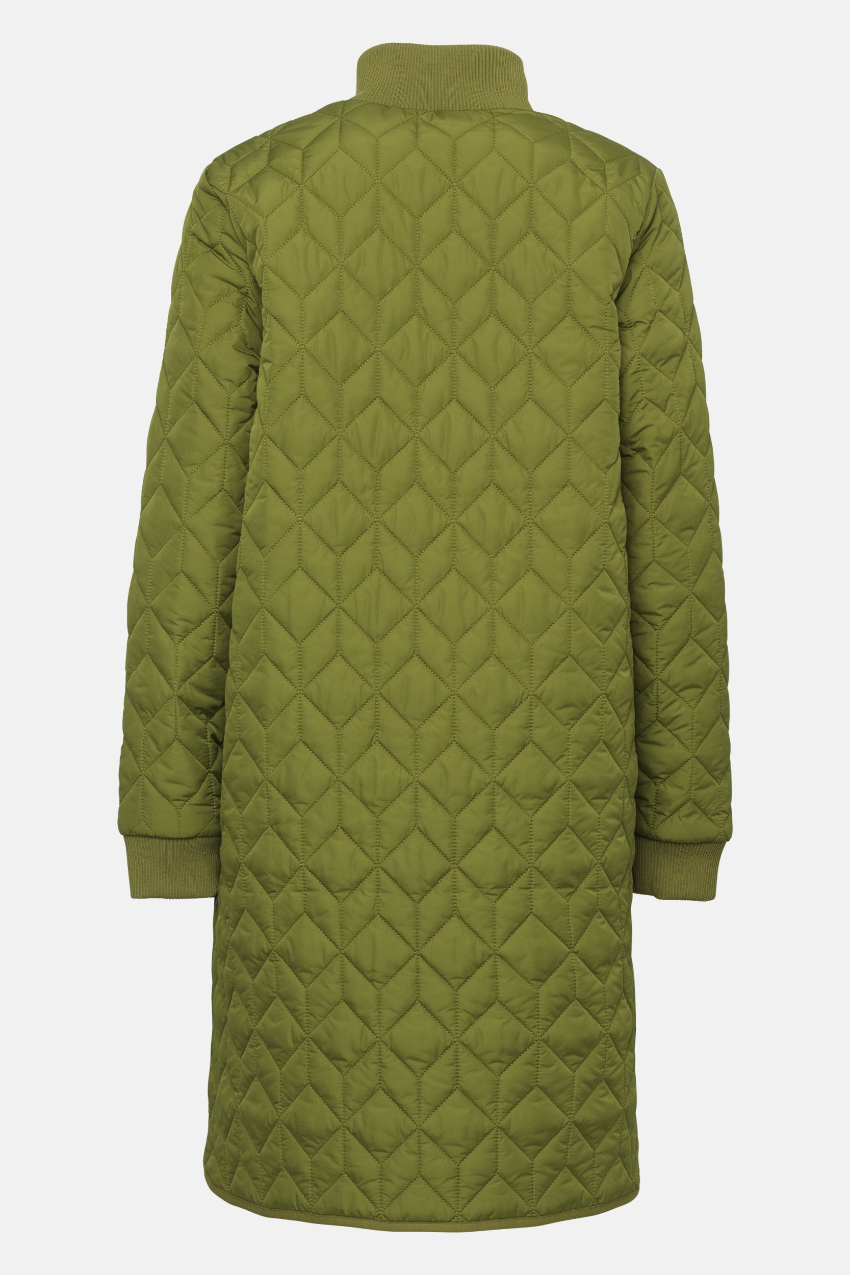 Lange gewatteerde jas ART06 | Sphagnum | Coat | Ilse Jacobsen