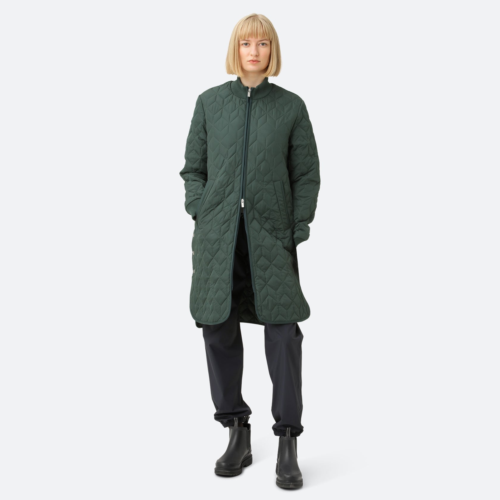 Gewatteerde jas ART06 | Beetle | Coat | Ilse Jacobsen