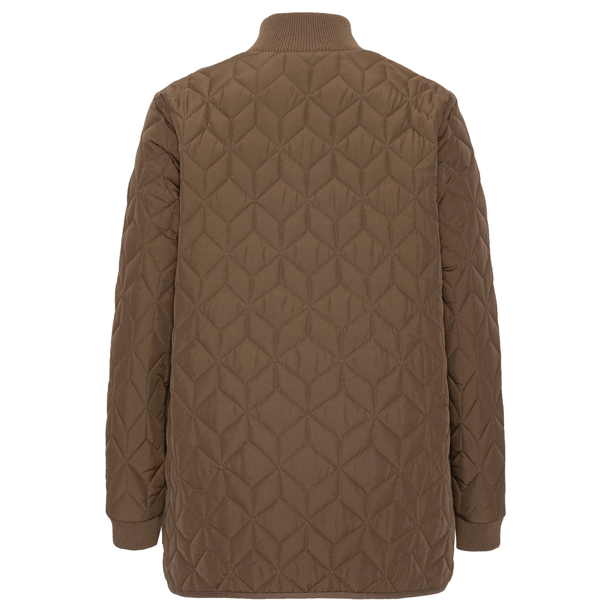 Gewatteerde Jas ART40 | Cub Brown | Coat | Ilse Jacobsen