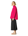 Gewatteerde Jas ART40 | Magenta | Coat | Ilse Jacobsen