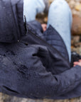 Softshell regenjas lang RAIN37L | Dark Indigo | Raincoat | Ilse Jacobsen
