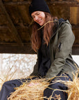 Softshell regenjas lang RAIN37L | Army | Raincoat | Ilse Jacobsen
