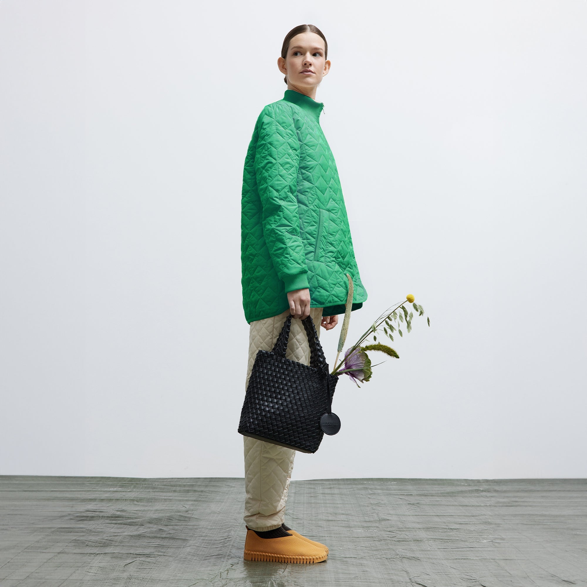 Gewatteerde Jas ART40 | Sea Plant | Coat | Ilse Jacobsen
