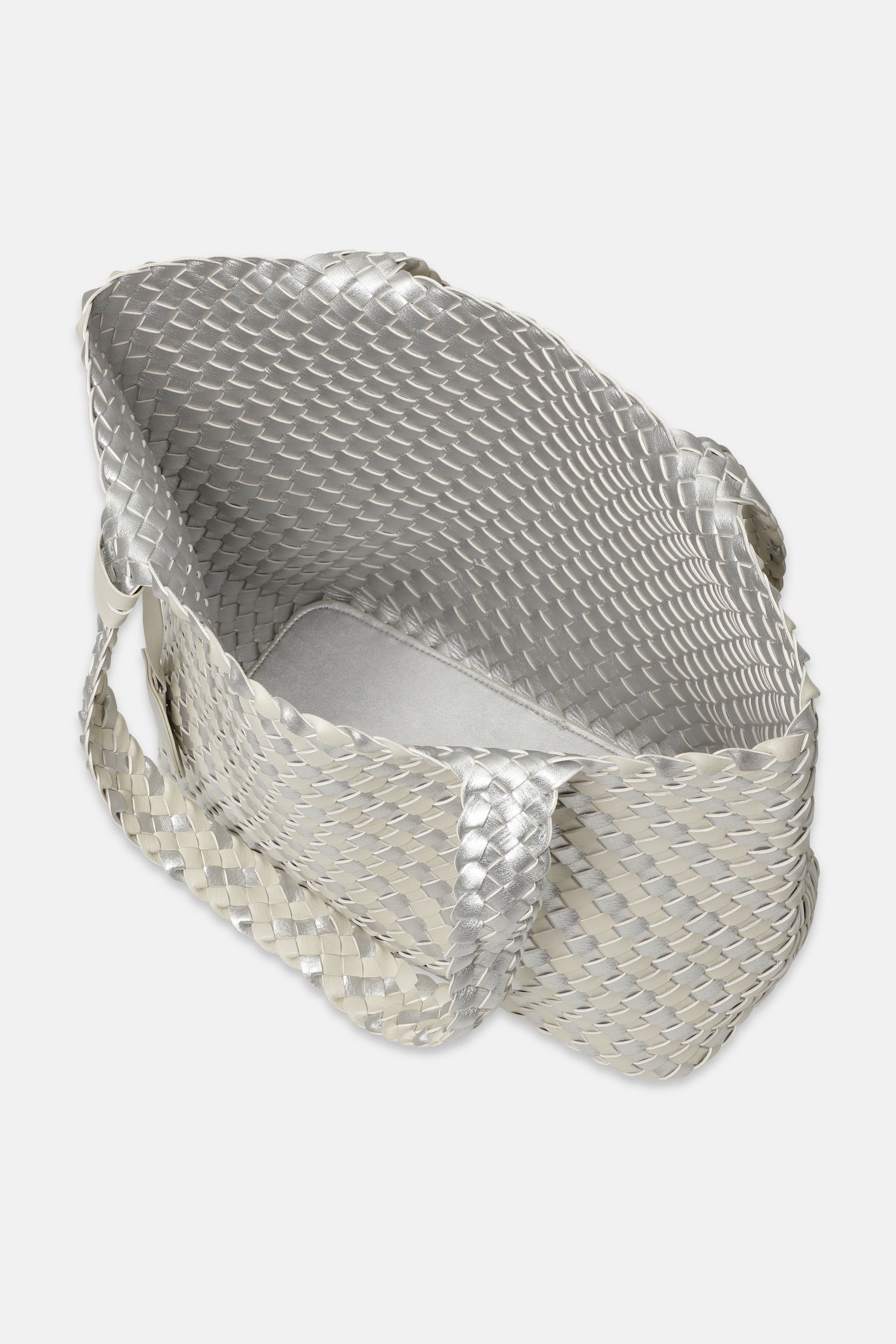 Reversible Tote bag BAG06C | Milk Cream Silver | Bag | Ilse Jacobsen