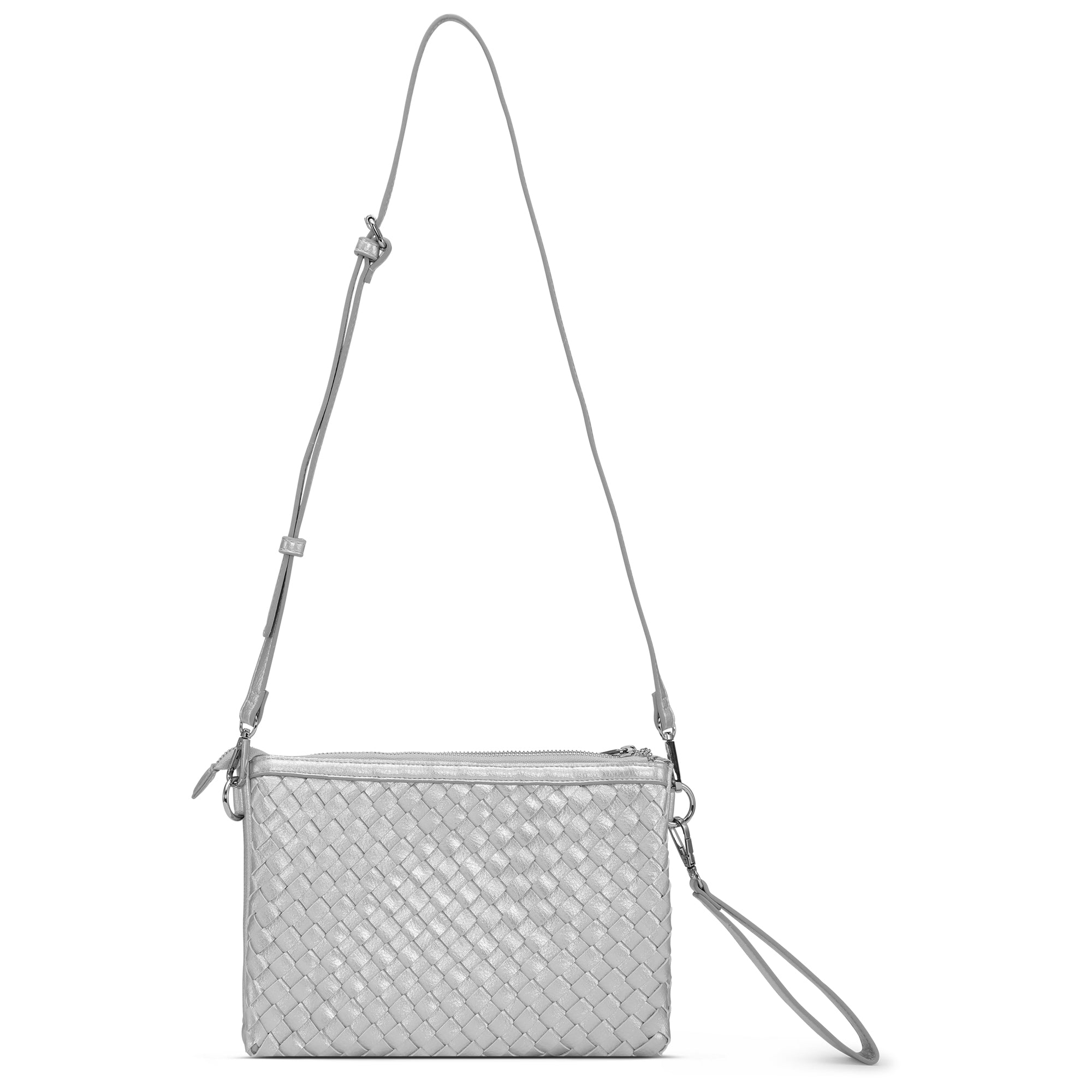 Cross Body Tas BAG08CB | Silver | Bag | Ilse Jacobsen