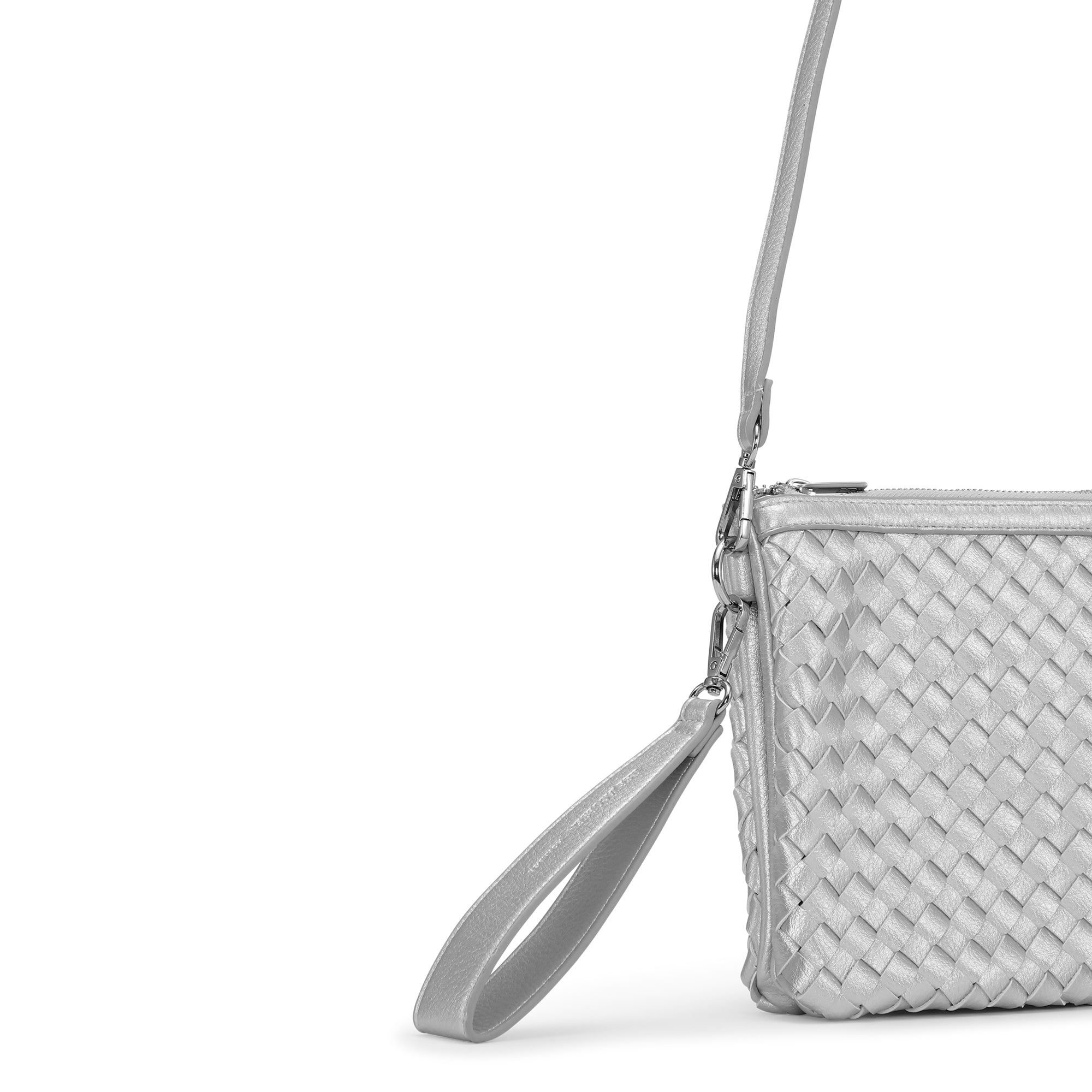 Cross Body Tas BAG08CB | Silver | Bag | Ilse Jacobsen