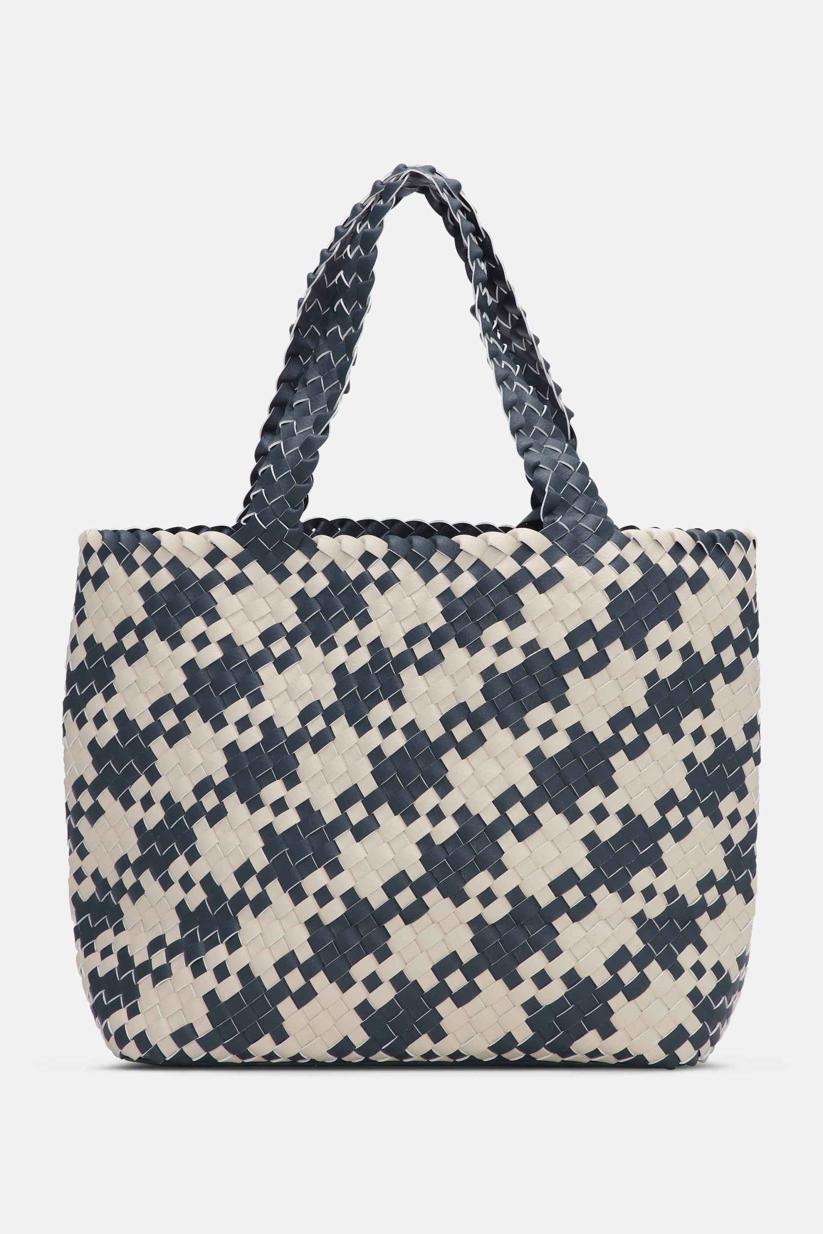 Reversible Tote Bag BAG08HOUNDSTOOTH | Ombre Blue Light Sand | Bag | Ilse Jacobsen