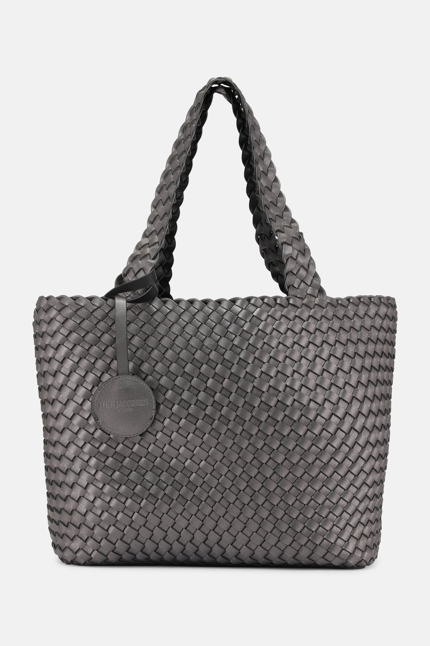 Reversible Tote bag BAG08 M | Black metal | Bag | Ilse Jacobsen