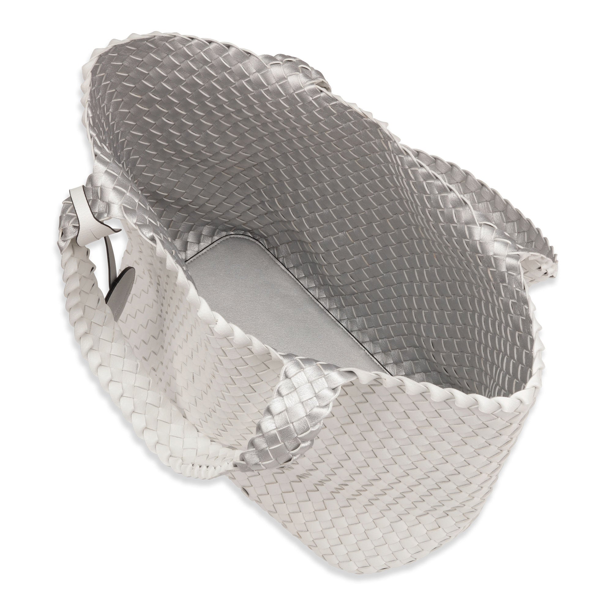 Reversible Tote bag BAG08 M | White Silver | Bag | Ilse Jacobsen