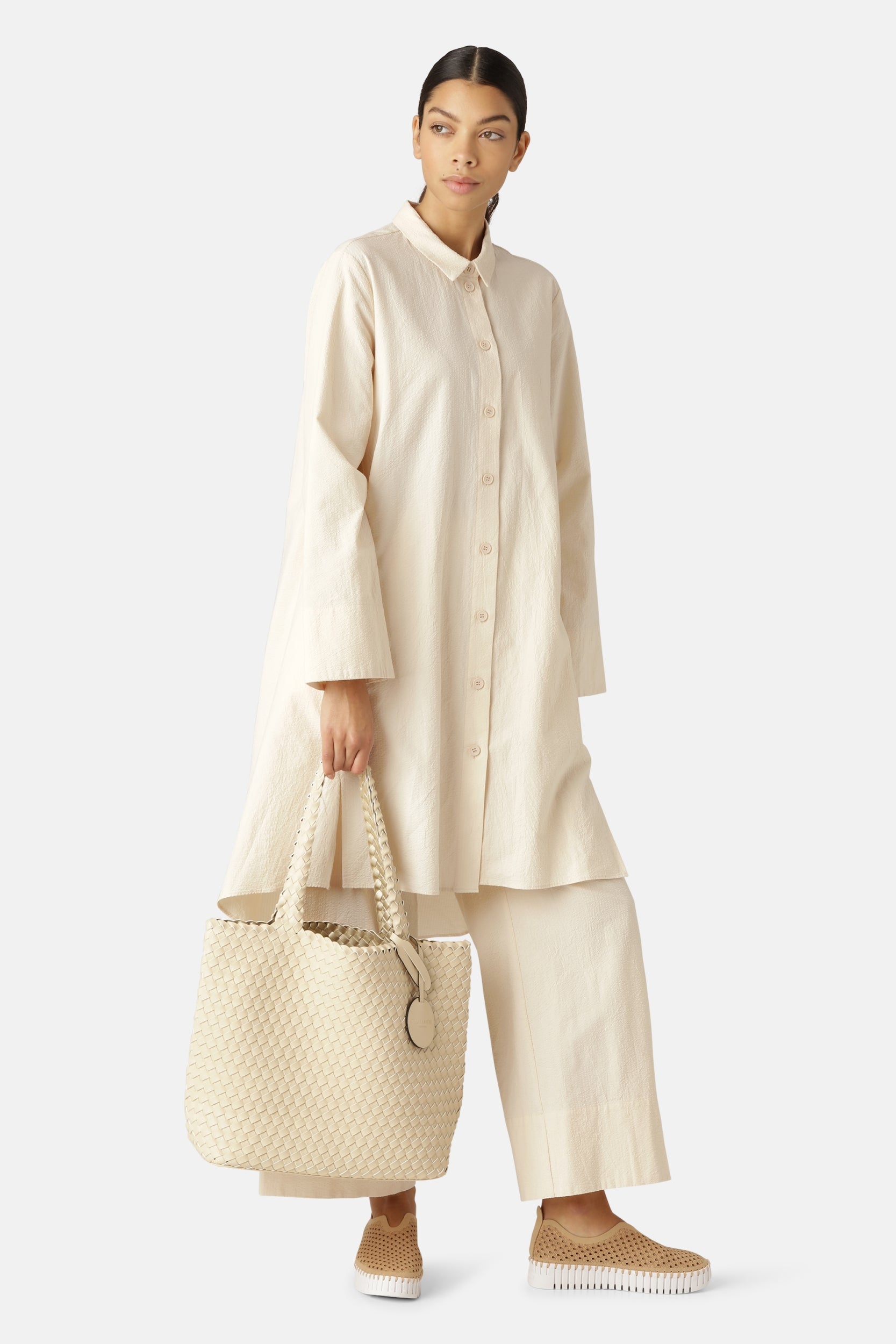 Reversible Tote bag BAG08 M | Ivory Platin | Bag | Ilse Jacobsen