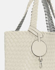 Reversible Tote Bag BAG08 M | Egg White Silver | Bag | Ilse Jacobsen