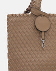 Reversible Tote Bag BAG08 M - 248728 Mocca Metallic | Mocca Metallic Mocca | Bag | Ilse Jacobsen