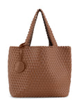 Reversible Tote bag BAG08 M - 254706 Burnt Caramel Metallic Brown | Burnt Caramel Metallic Brown | Bag | Ilse Jacobsen