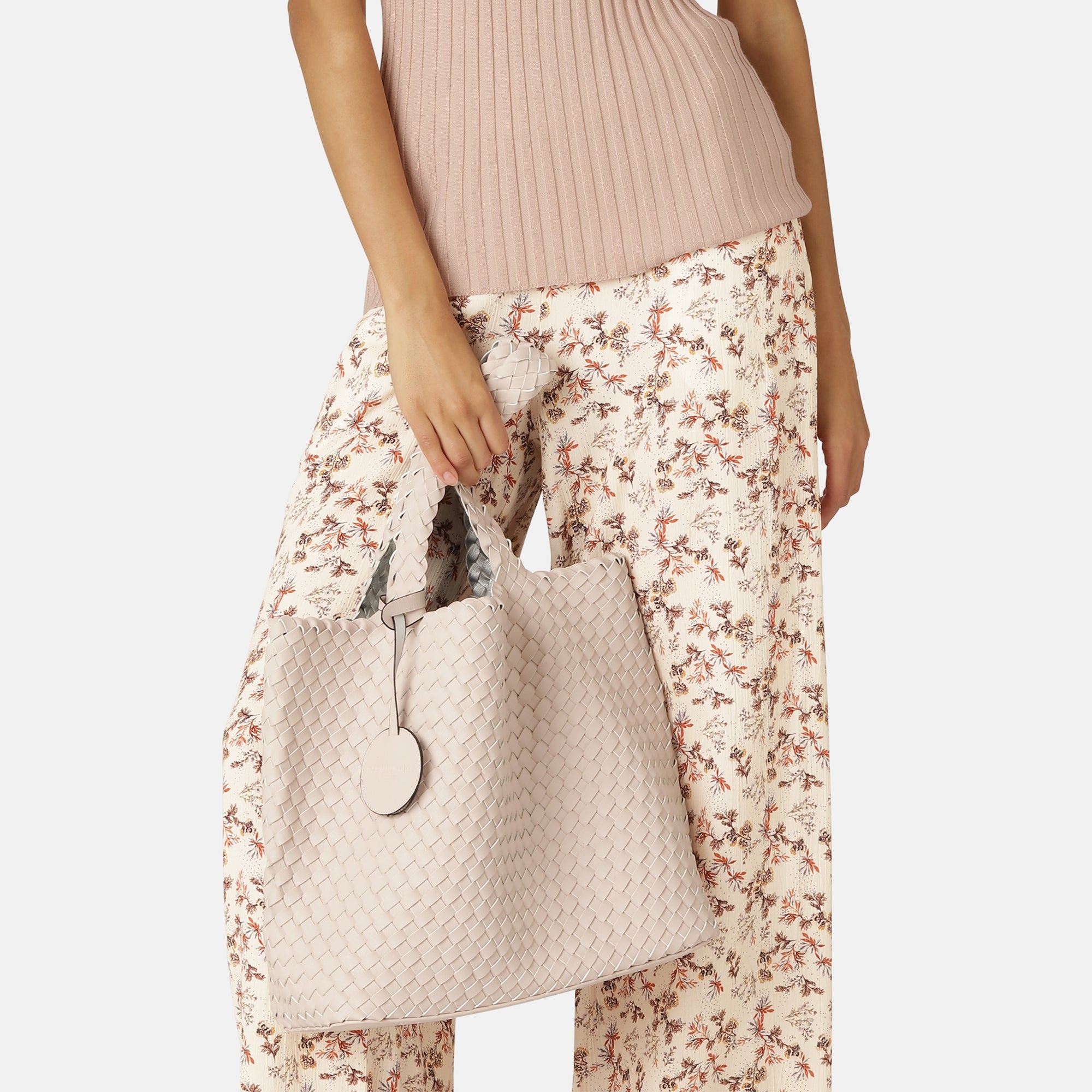 Reversible Tote bag BAG08 M | Rose Silver | Bag | Ilse Jacobsen