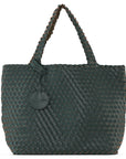 Reversible Tote Bag BAG08 M - 492724 Beetle Dark Green Metallic | Beetle Dark Green Metallic | Bag | Ilse Jacobsen
