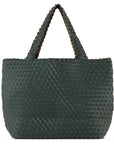 Reversible Tote Bag BAG08 M - 492724 Beetle Dark Green Metallic | Beetle Dark Green Metallic | Bag | Ilse Jacobsen