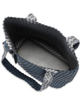 Reversible Tote bag BAG08 M - 685709 Orion Blue Antique Silver | Orion Blue Antique Silver | Bag | Ilse Jacobsen