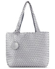 Reversible Tote bag BAG08 M - 685709 Orion Blue Antique Silver | Orion Blue Antique Silver | Bag | Ilse Jacobsen