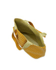 Reversible Tote bag BAG08 M - 850726 Citronella Lime Green Metallic | Citronella Lime Green Metallic