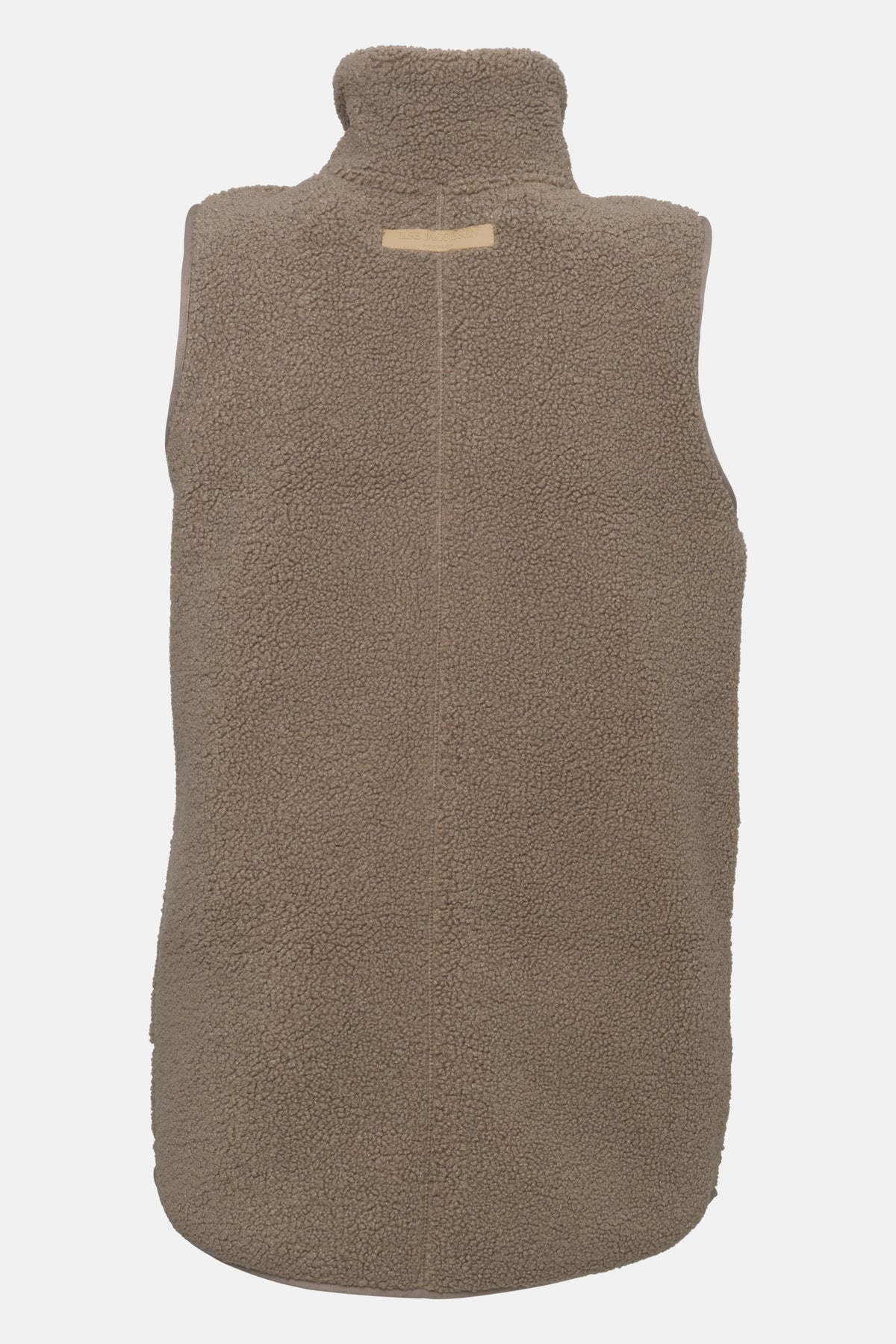 Lange teddy bodywarmer BONDEDPILE02 | Greige | Jacket | Ilse Jacobsen