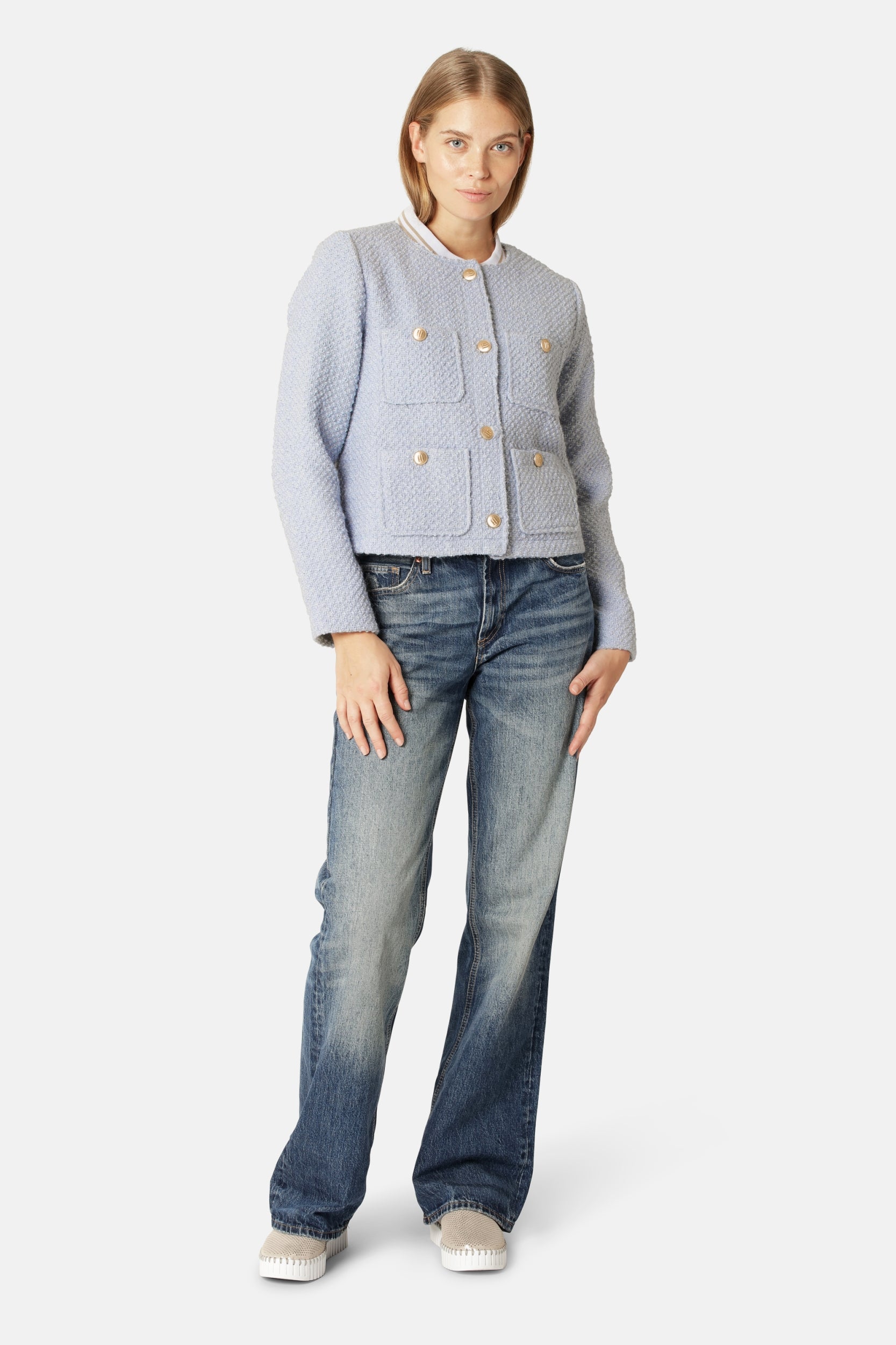 Kort Bouclé Jack BOUCLA01 | Heather | Jacket | Ilse Jacobsen