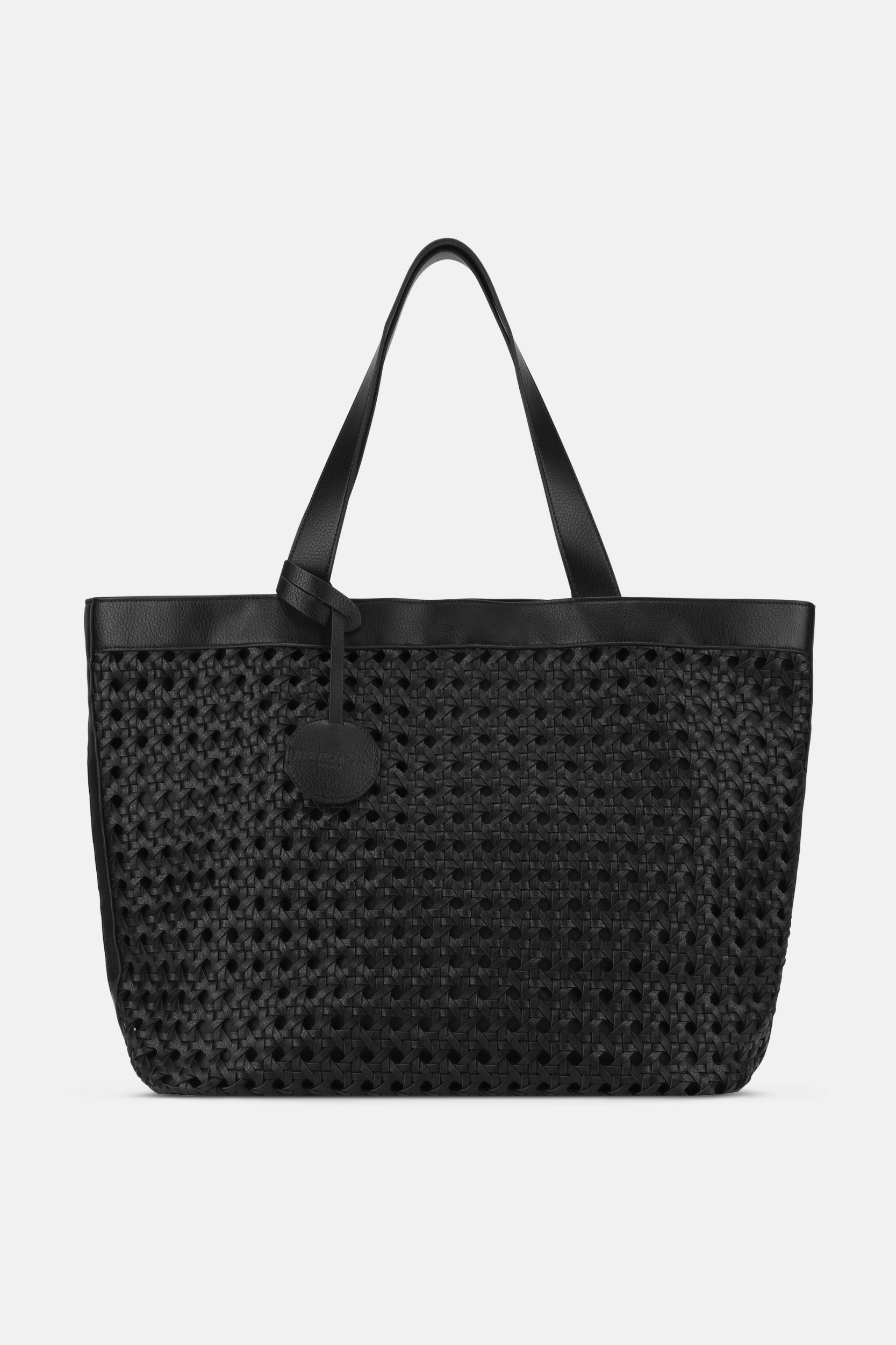 Gevlochten Strandtas BRAID01 | Black Black | Bag | Ilse Jacobsen