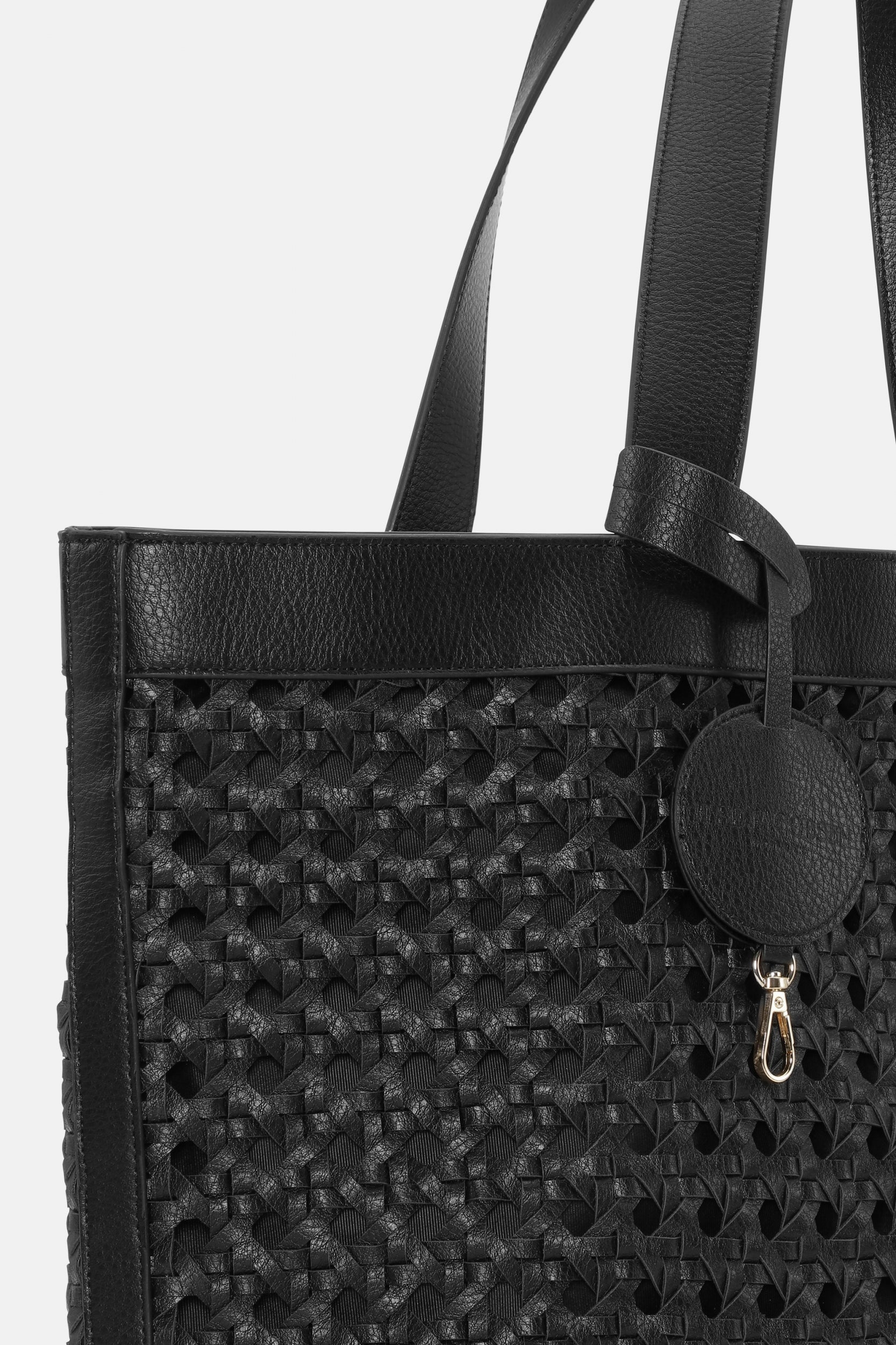 Gevlochten Strandtas BRAID01 | Black Black | Bag | Ilse Jacobsen