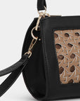 Gevlochten Clutch BRAID04 - 248001 Mocca Black | Mocca Black | Bag | Ilse Jacobsen