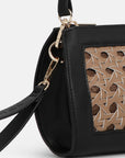Gevlochten Clutch BRAID04 | Mocca Black | Bag | Ilse Jacobsen