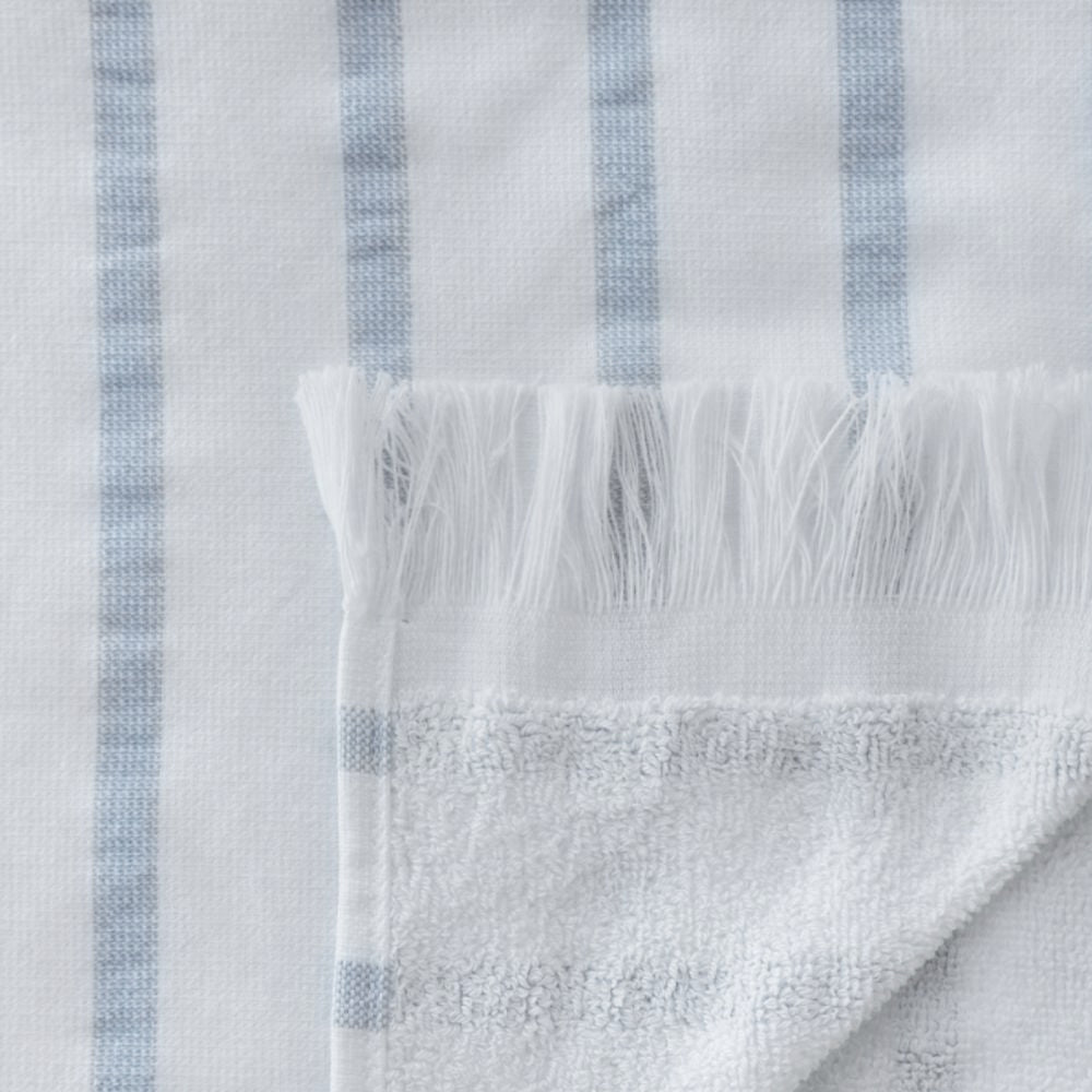 Hamam handdoek | Powder Blue Stripes | Bath Collection | Ilse Jacobsen