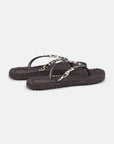 Slippers met leopardprint CHEERFUL01P | Brown Panthera Print | Flip Flop | Ilse Jacobsen