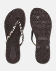 Slippers met leopardprint CHEERFUL01P | Brown Panthera Print | Flip Flop | Ilse Jacobsen