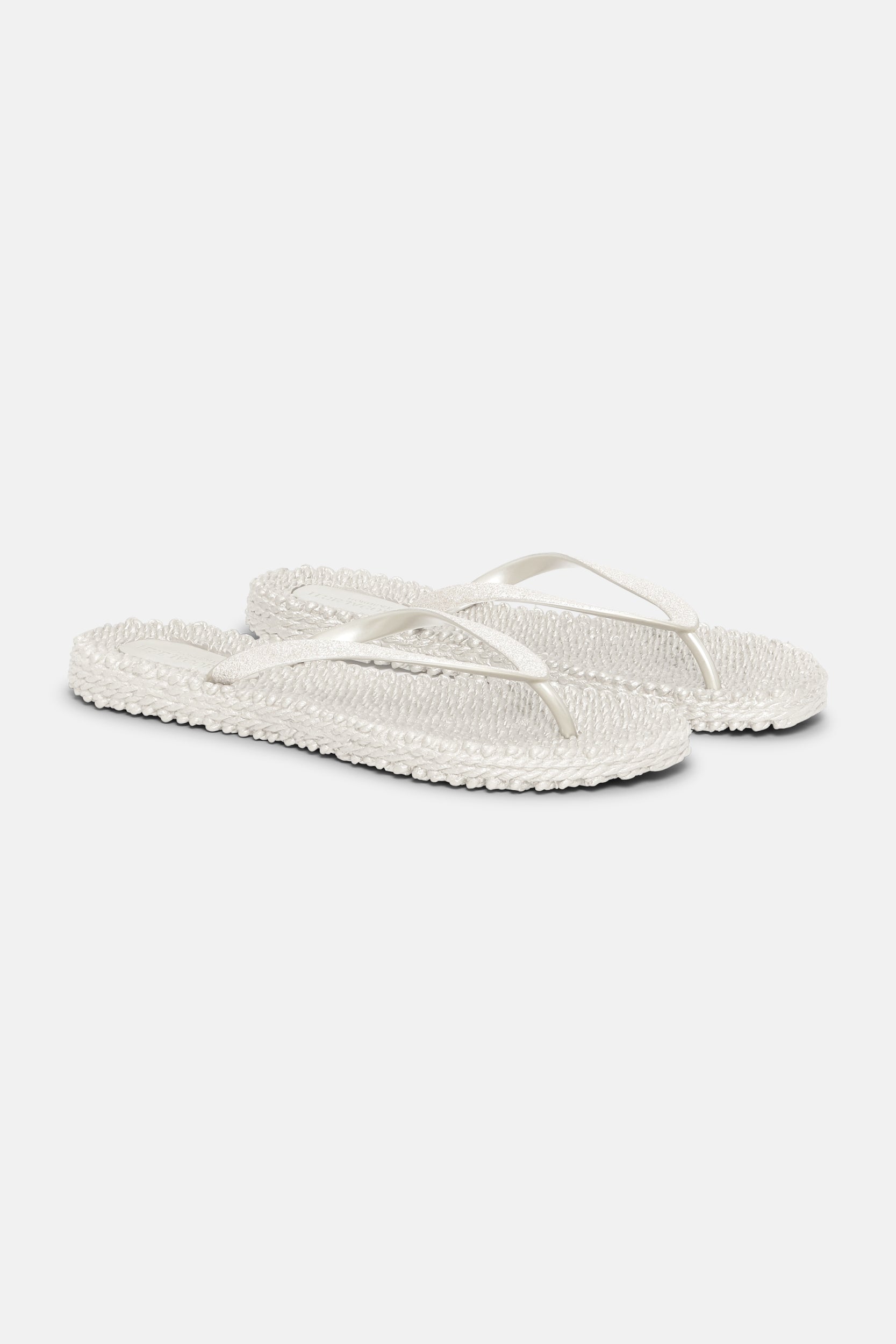 Slippers met subtiele glitter CHEERFUL01 | Creme | Flip Flop | Ilse Jacobsen
