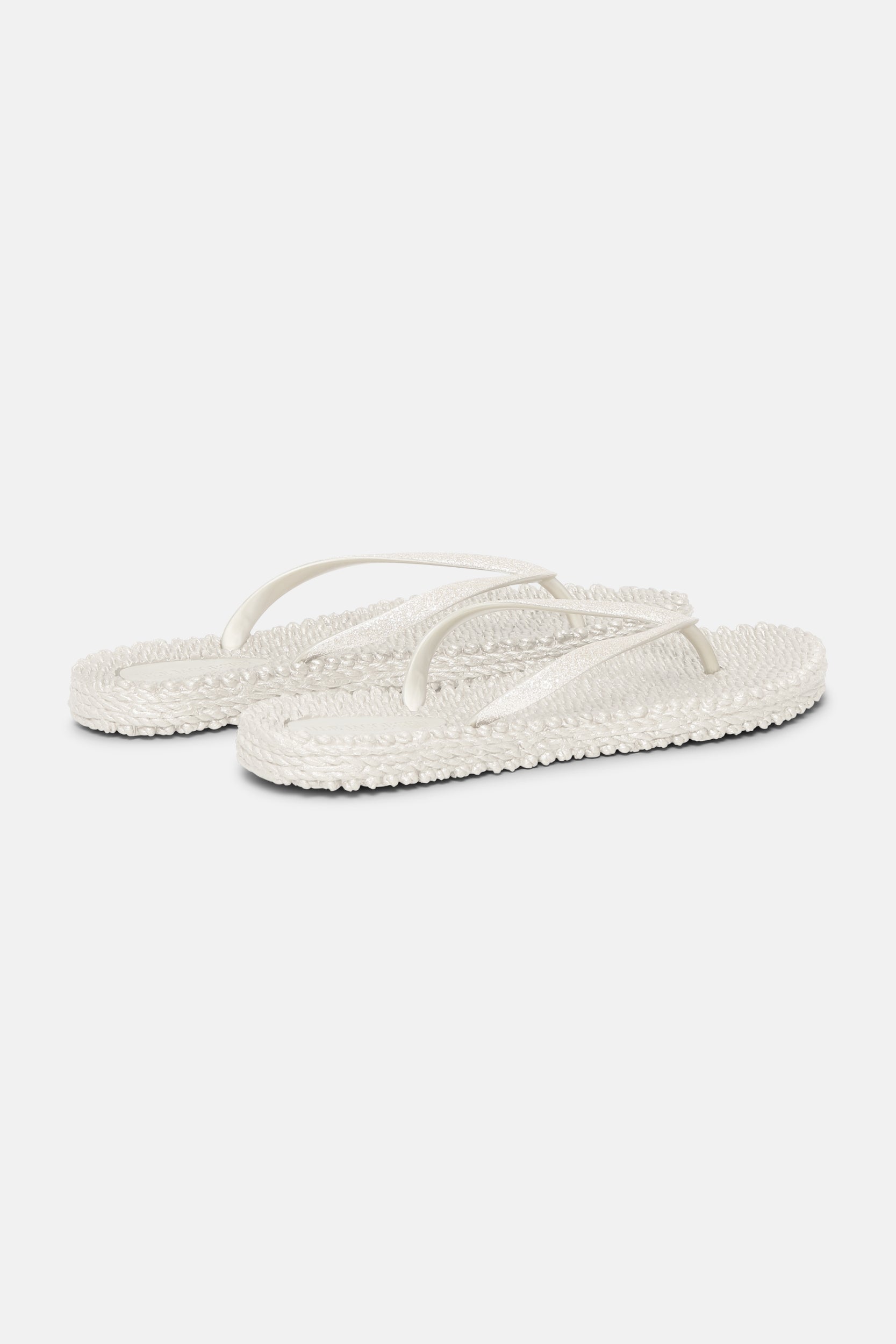 Slippers met subtiele glitter CHEERFUL01 | Creme | Flip Flop | Ilse Jacobsen