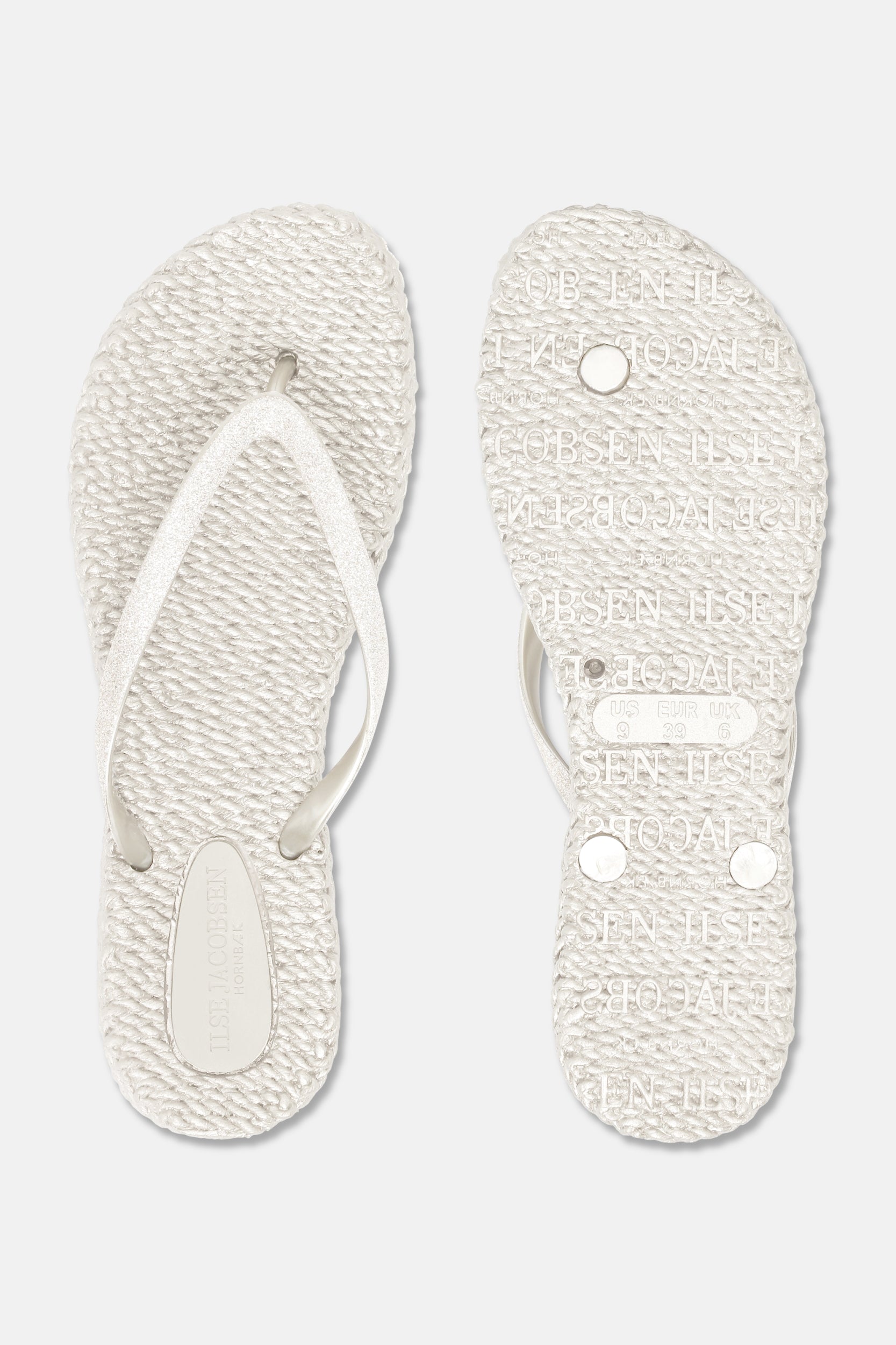 Slippers met subtiele glitter CHEERFUL01 | Creme | Flip Flop | Ilse Jacobsen
