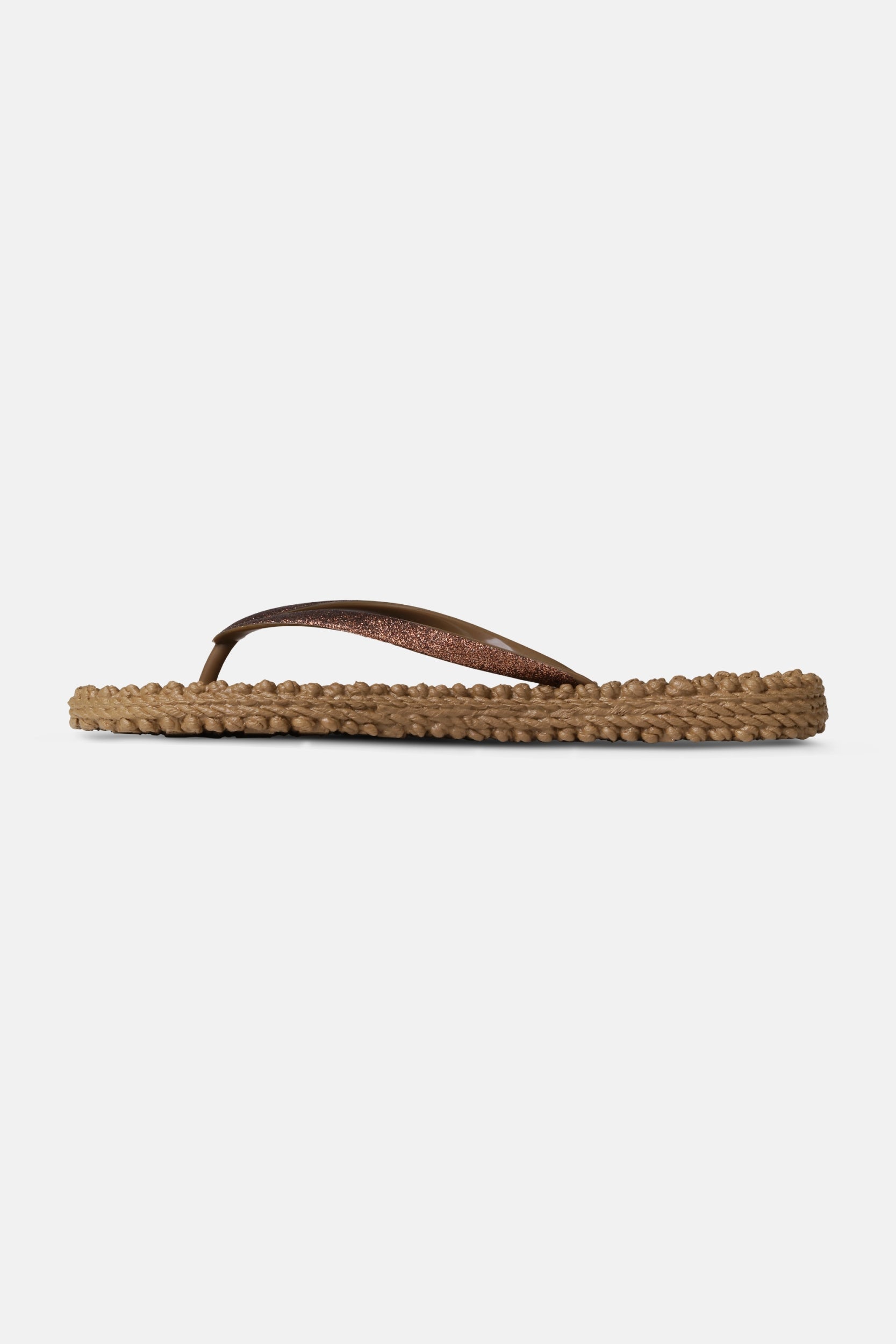 Slippers met subtiele glitter CHEERFUL01 | Mocca | Flip Flop | Ilse Jacobsen